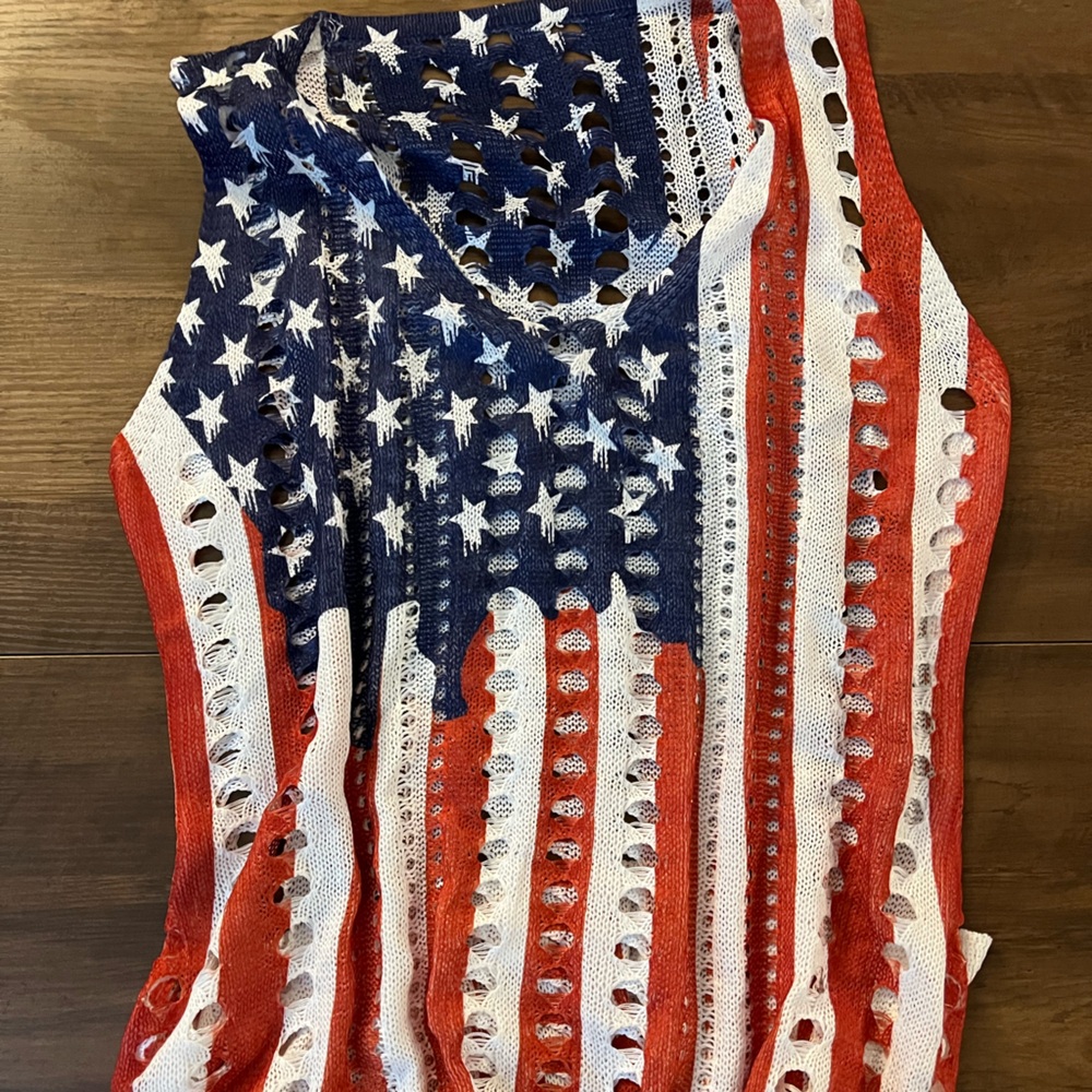 Patriotic Knit swim cover size XL 485